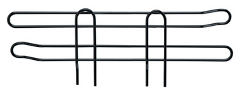 Side Ledge, 12"D x 4"H, black epoxy antimicrobial finish, Epoxy Coated, Black, 0, Carbon Steel, SL12BK