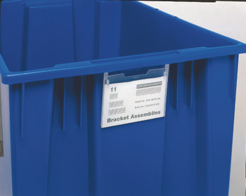 Label Holder, 5"W x 3"D, poymer, Clear, 0, Polypropylene, SNH010