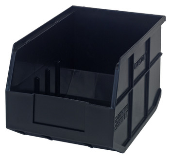 Stackable Shelf Bin, 8-1/4"W x 12"D x 7"H, autoclavable up to 250°F, Black, Black, Polypropylene, SSB423BK