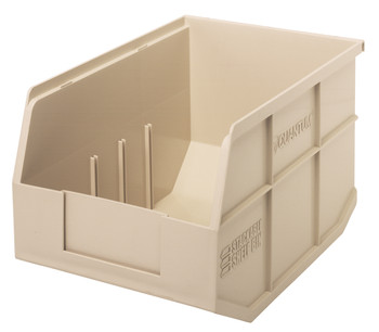 Stackable Shelf Bin, 8-1/4"W x 12"D x 7"H, autoclavable up to 250°F, Ivory, Ivory, Polypropylene, SSB423IV