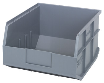 Stackable Shelf Bin, 11"W x 12"D x 7"H, autoclavable up to 250°F, Gray, Gray, Polypropylene, SSB425GY