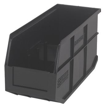 Stackable Shelf Bin, 6"W x 14"D x 7"H, autoclavable up to 250°F, Black, Black, Polypropylene, SSB441BK