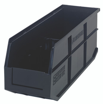 Stackable Shelf Bin, 6"W x 18"D x 7"H, autoclavable up to 250°F, Black, Black, Polypropylene, SSB461BKCS