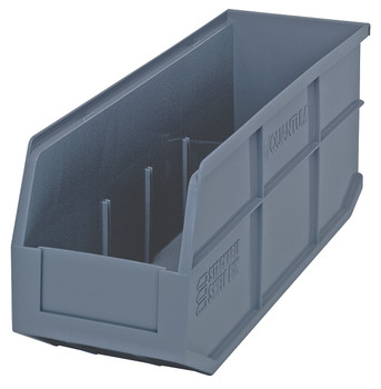 Stackable Shelf Bin, 6"W x 18"D x 7"H, autoclavable up to 250°F, Gray, Gray, Polypropylene, SSB461GY