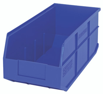 Stackable Shelf Bin, 8-1/4"W x 18"D x 7"H, autoclavable up to 250°F, Blue, Blue, Polypropylene, SSB463BL