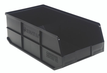 Stackable Shelf Bin, 11"W x 20-1/2"D x 7"H, autoclavable up to 250°F, Black, Black, Polypropylene, SSB485BK