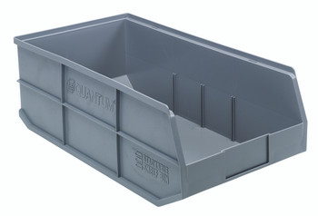 Stackable Shelf Bin, 11"W x 20-1/2"D x 7"H, autoclavable up to 250°F, Gray, Gray, Polypropylene, SSB485GYCS
