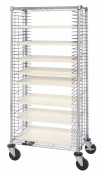 Tray Cart, mobile, conductive, Chrome/ESD, 0, Carbon Steel, TC-39CO