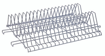 Cutting Board and Tray Drying Rack, 36"W x 24"D, (18) tray capacity at 1-1/2" spacing, Epoxy Coated, Gray, 0, Carbon Steel, TDR24361GY