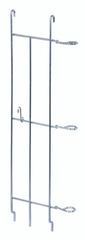 Tray Slide, 24"D, (10) tray capacity, Chrome, 0, Carbon Steel, TS24C