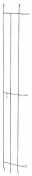 Tray Slide, 62"D, (10) tray capacity, Chrome, 0, Carbon Steel, TS62C