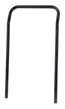 U-Handle, 18"W x 31-1/2"H, black epoxy antimicrobial finish, Epoxy Coated, Black, 0, Carbon Steel, UH18BK