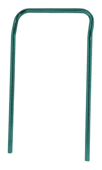 U-Handle, 18"W x 31-1/2"H, green epoxy antimicrobial finish, Epoxy Coated, Green, 0, Carbon Steel, UH18P