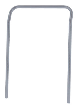 U-Handle, 21"W x 31-1/2"H, gray epoxy antimicrobial finish, Epoxy coated, Gray, 0, Carbon Steel, UH21GY