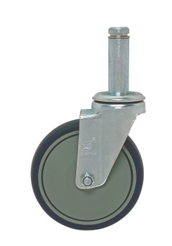 Casters, set of (5) 5" swivel (2 with brakes), thermoplastic resin, 0, Thermoplastic, WR-00H-5