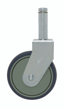 Caster, 5" rigid, thermoplastic resin (each), 0, Thermoplastic, WR-RG