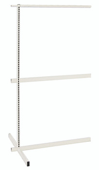 Partition Wall Add-On Unit, double sided, 36"W x 50"D x 70"H, Oyster White, 0, Carbon Steel, WS70-DS36ADHC