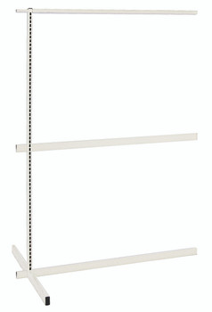 Partition Wall Add-On Unit, double sided, 48"W x 50"D x 70"H, Oyster White, 0, Carbon Steel, WS70-DS48ADHC