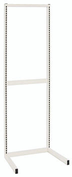 Partition Wall Starter Unit, single sided, 18"W x 26"D x 70"H, Oyster White, 0, Carbon Steel, WS70-SS18HC