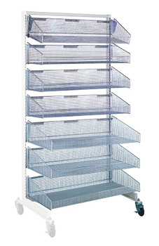 Partition Wall Add-On Unit, mobile, single sided, Oyster White, 0, Carbon Steel, WS70-SS36AD-4S3L