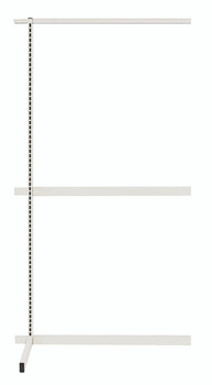 Partition Wall Add-On Unit, single sided, 36"W x 26"D x 70"H, Oyster White, 0, Carbon Steel, WS70-SS36ADHC
