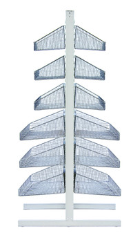 Partition Wall Starter Unit, double sided, mobile, Oyster White, 0, Carbon Steel, WS-DS36-14S