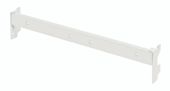 Partition Wall  Hang Bar, 18"L, used to mount louvered panels to Partition Wall Systems, Oyster White, 0, Carbon Steel, WS-HB18HC