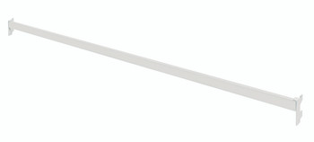Partition Wall  Hang Bar, 48"L, used to mount louvered panels to Partition Wall Systems, Oyster White, 0, Carbon Steel, WS-HB48HC