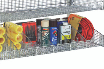 Partition Wall Starter Unit, mobile, single sided, Oyster White, 0, Carbon Steel, WS-SS18-4S3L