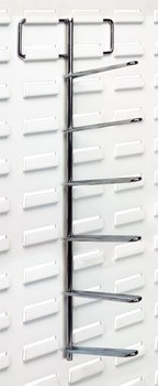 Tape/Reel Holder, vertical, 6" pronged, Chrome, 0, Carbon Steel, WS-VTH