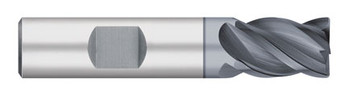 END MILL 1/2 4FL SE STUB W/FL CR-.030, CARB, ALCRO-MAX, TC21541  TITAN USA  SKU TITUS1-TC21541