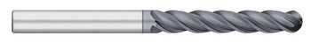 END MILL 1" 4FL SE BALL, EX-LONG, CARB VI ALCRO COAT, TC25670  TITAN USA  SKU TITUS1-TC25670
