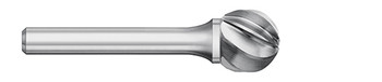 BUR SD-5NF 1/2 SC BALL SHAPE FOR ALUM, 1/4 SHK, TB19615  TITAN USA  SKU TITUS1-TB19615