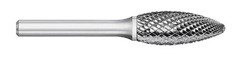 BUR SH-6 5/8 DC FLAME SHAPE, 1/4 SHK, TB19529  TITAN USA  SKU TITUS1-TB19529
