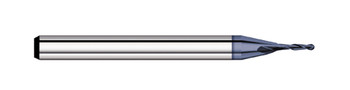 END MILL 0.010 2FL MICRO, BALL, CARB ALTIN, TC57210  TITAN USA  SKU TITUS1-TC57210