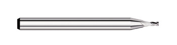END MILL 0.100 4FL MICRO STUB FLT, CARB, TC54100  TITAN USA  SKU TITUS1-TC54100