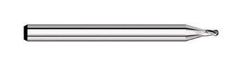 END MILL 0.010 4FL MICRO BALL, STUB FLT, CARB, TC55010  TITAN USA  SKU TITUS1-TC55010