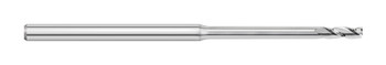 END MILL .025 3FL, SQ END, MICRO, LONG REACH .125, TC57427