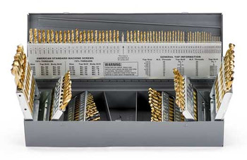 DRILL SET MASTER 1/16-1/2 X 64ths, A-Z, #1-#60 115PC, STUB LGTH 135PT, COB, MS99165