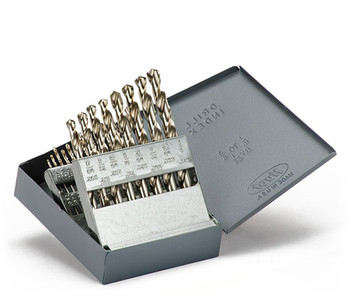 DRILL SET 1/16-3/8 X 64THS 21PC JBR LGTH, 118PT, HSS, BRT, MS99020  TITAN USA  SKU TITUS1-MS99020