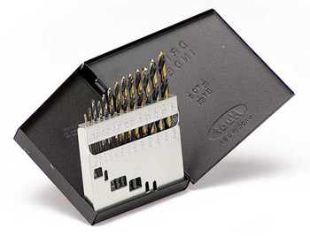 DRILL SET 1/16-1/4 13PC, JBR LGTH 135PT, HSS, B&G, HD, MS99012  TITAN USA  SKU TITUS1-MS99012