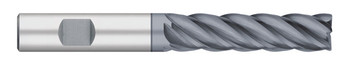 END MILL 1" 5FL SE VI W/F CR-.030, CARB, ALCRO-MAX, TC27280  TITAN USA  SKU TITUS1-TC27280
