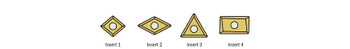 INDEXABLE TURNING INSERT - 60DEG TRIANGLE (TCMT 21.51)(MINIMUM QTY OF 10),50-1300