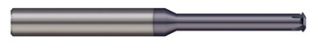 #40-64 - 0.0800" CUTTER DIA X 0.500" (1/2) REACH - 2 FL - ALTIN COATED,TM-080-8X  MICRO 100  SKU MIC100-TM-080-8X