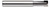 1 FL - 0.1250 (1/8)" CUTTER DIA X 0.0150 (1/64)" RADIUS X 0.2500 (1/4)" LOC X 0.5000 (1/2)" REACH, 12208