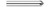 0.3750 (3/8)" SHANK DIA X 30° PER SIDE - 4 FL, 18124