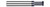 0.0930 (3/32)" CUTTER DIA X 0.0050" RADIUS X 0.0500" WIDTH X 0.1410" NECK LENGTH - 90Â° INCLUDED ANGLE - 2 FL, 45806  HARVEY TOOL  SKU HARTO1-45806