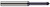 0.0150 (1/64)" RADIUS X 0.0200 (.5 MM)" PILOT DIA X 0.7500 (3/4)" REACH - 5Â° FLARE - 2 FL, 57415  HARVEY TOOL  SKU HARTO1-57415