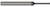 0.1150" HEAD DIA X 0.5620 (9/16)" NECK LENGTH X 45Â° PER SIDE - 5 FL, 65810  HARVEY TOOL  SKU HARTO1-65810