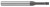 4 FL - 0.0780 (5/64)" CUTTER DIA X 0.0100" RADIUS X 0.1170" LOC X 0.6250 (5/8)" REACH - CVD DIAMOND 9ÂµM, 66578  HARVEY TOOL  SKU HARTO1-66578